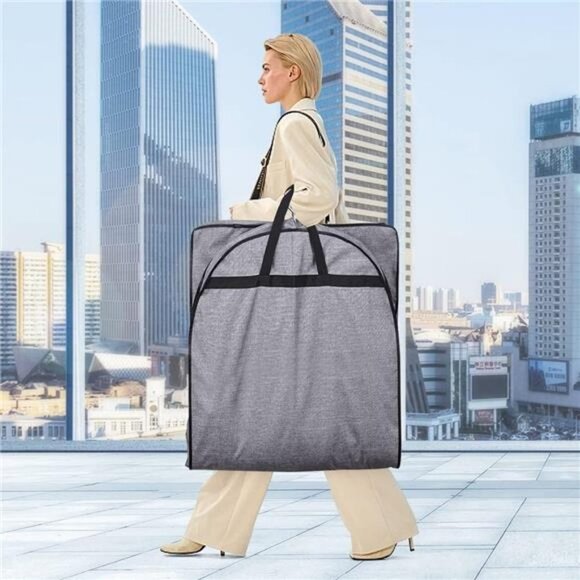 60" Heavy Duty Long Garment Bags for Travel Monogrammed Dress Bag Waterproof - Picture 3 of 7